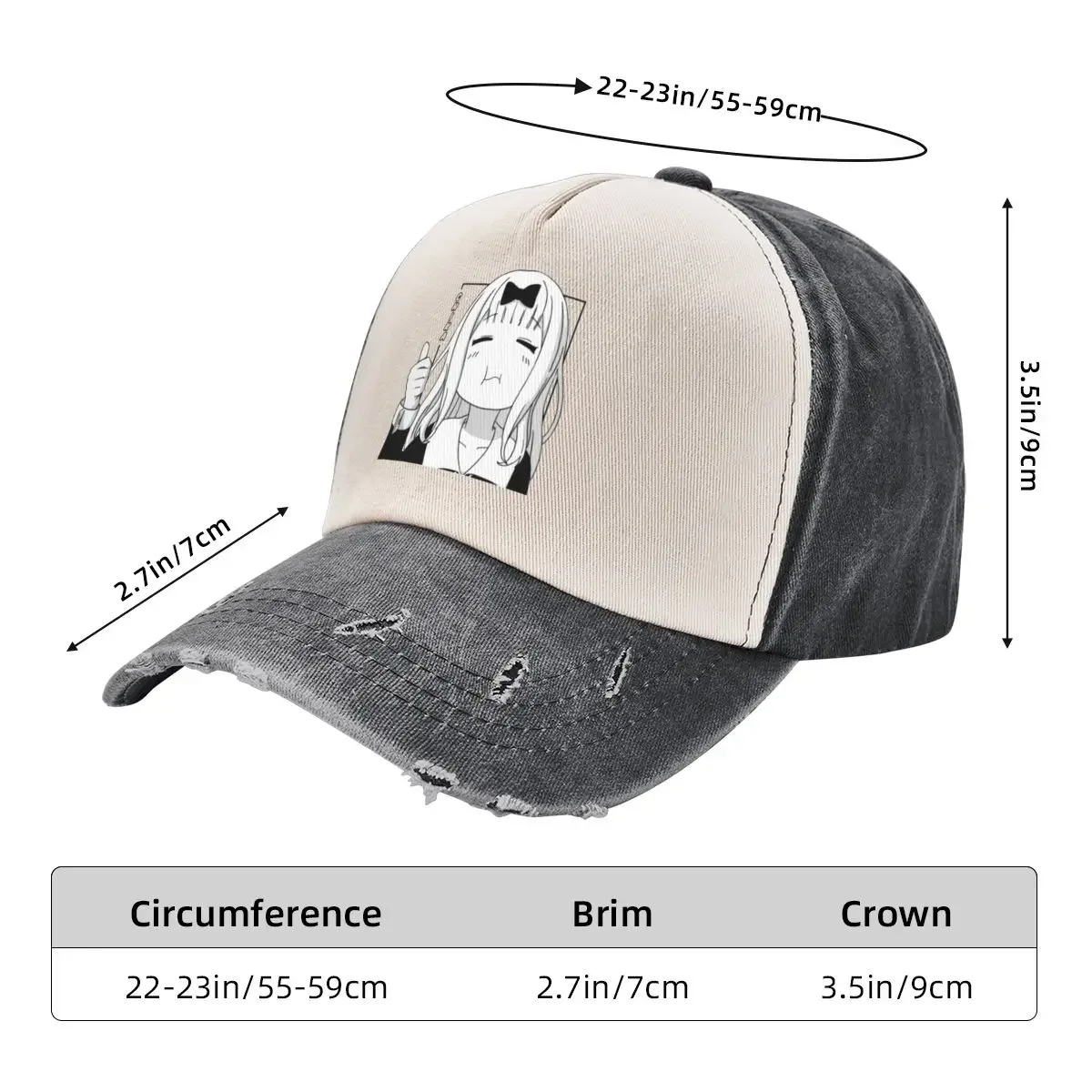 Chika Fujiwara Funny Baseball Cap Sports Cap Hat Beach Men's Hats Women's