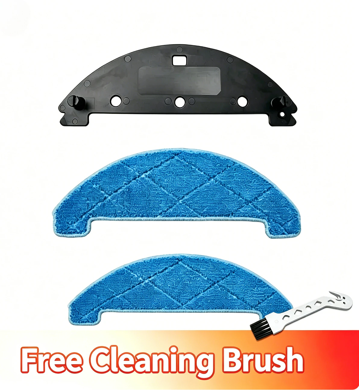 Mop Cloths & Mop Bracket Holder Set for ABIR K30 K20 X9 Vacuum Cleaner Microfiber Washable Reusable Mopping Pad Replacement Part