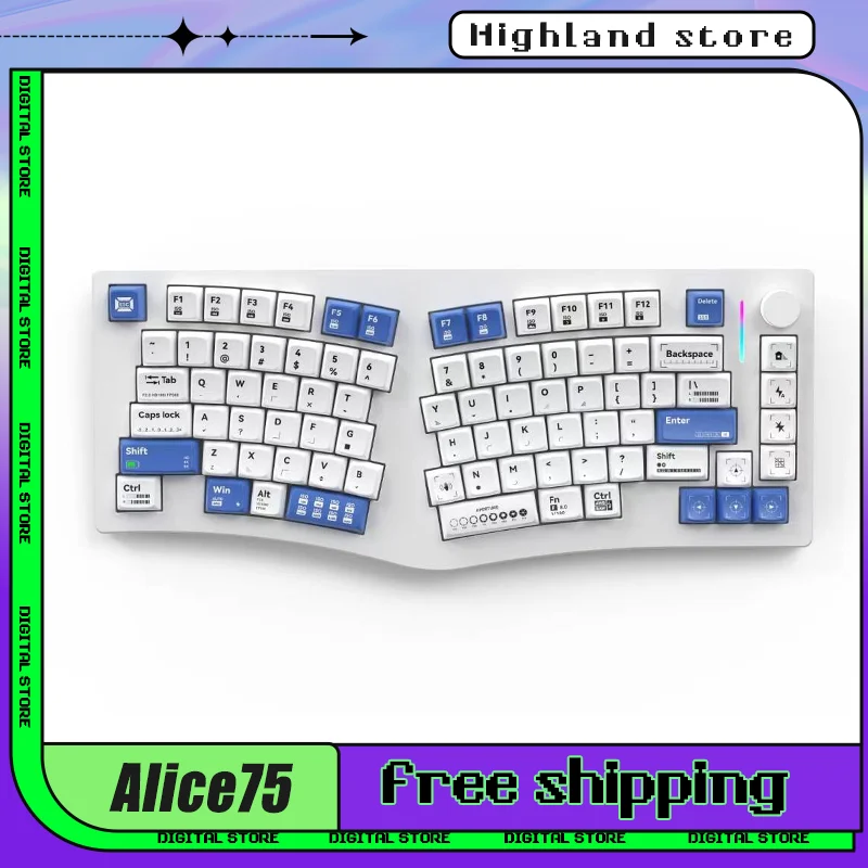 

Клавиатура Feker Alice75 игровая механическая, 3 режима, 2,4 ГГц