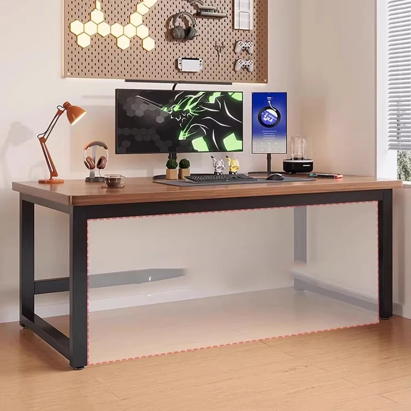 โต๊ะทำงานไม้สไตล์มินิมอล ดีไซน์หรูหราสำหรับห้องนอน โต๊ะทำงานขนาดใหญ่ สไตล์ยุโรป นอร์ดิก สวยงามไม่ซ้ำใคร