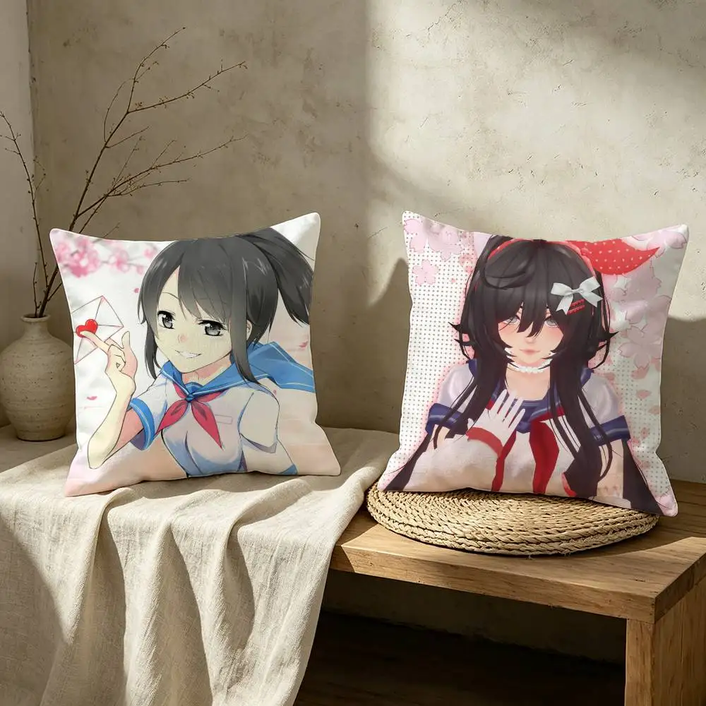 Yandere Simulator Pillow Case for Sofa Living Room Home office Decor Protective Cover