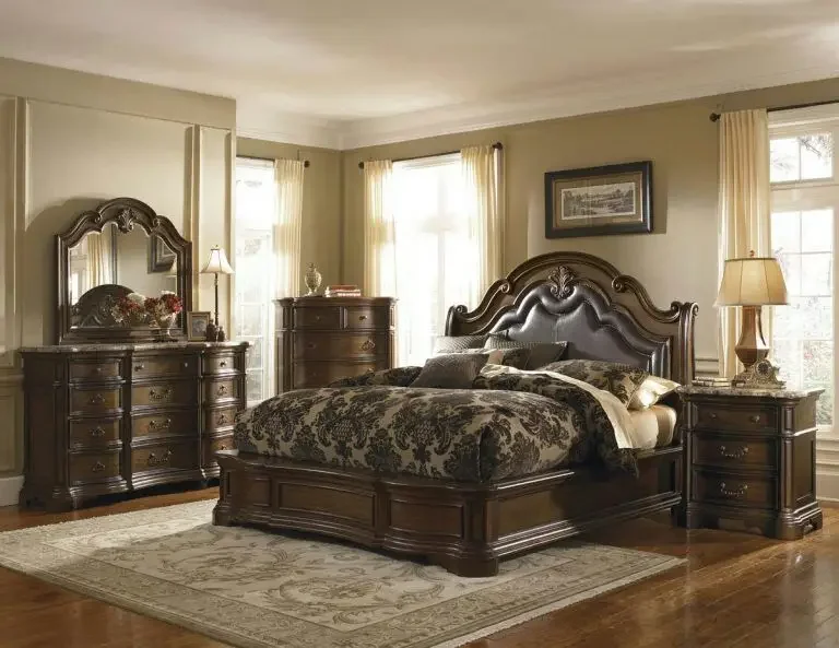 2026 Classic King Size Bedroom Set European Style Hot Sell Royal Luxury Bedroom Furniture