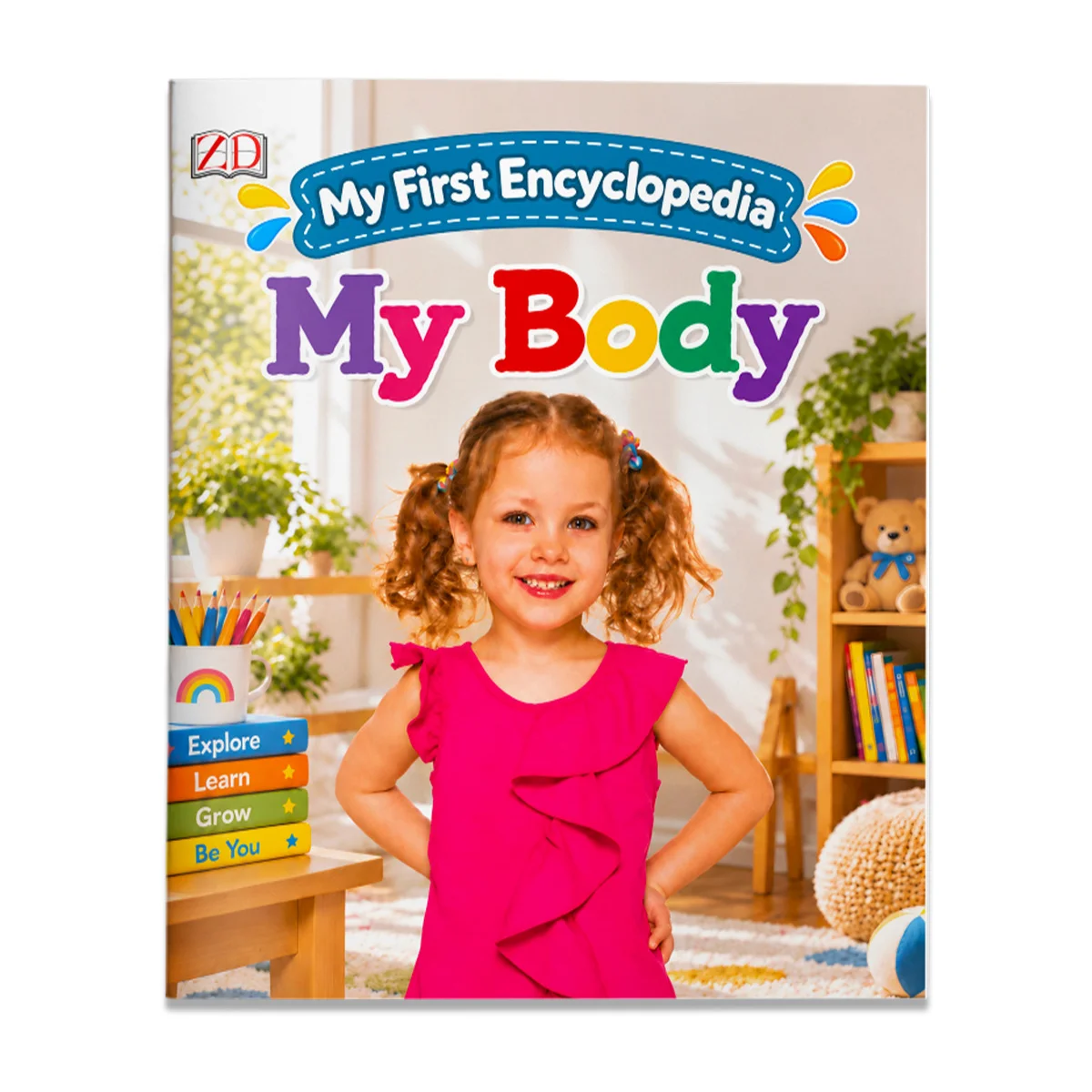 My First Encyclopedia My Body for Kids, Colorful Picture Learning Guide with Body Parts, Face Parts, Hands, Feet, Arms, Legs and