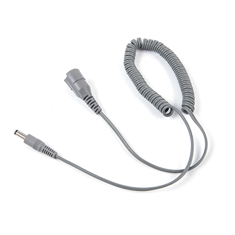 Cable de alimentación para taladro eléctrico de uñas, accesorio de máquina fuerte de 30000 RPM, Cable de mano, cuerda de mango gris de 10mm