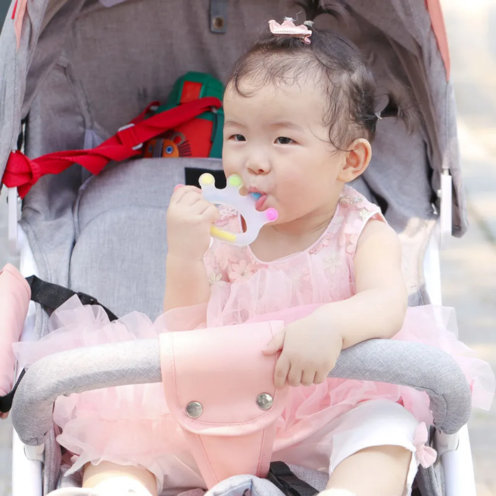 

Baby Teething Stick Food Grade Silicone Crown Design Soft Pacifier Soother for Infant Gum Relief Calming Visual Stimulation