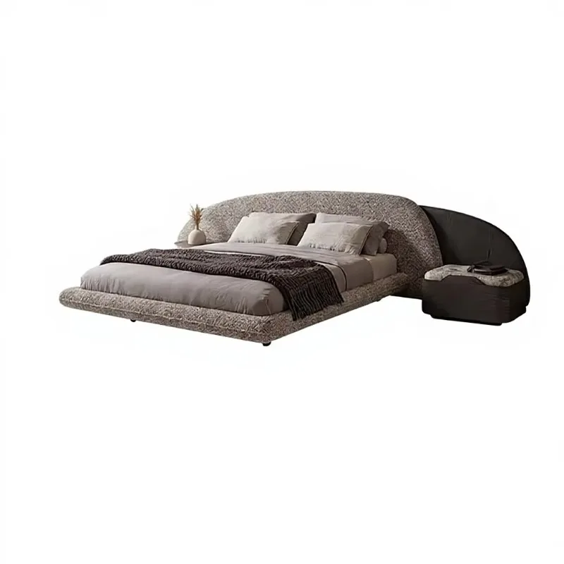 Modern Design Floating Bed Frame Super King Bed with LED Light Base Deluxe Eyelash Bed