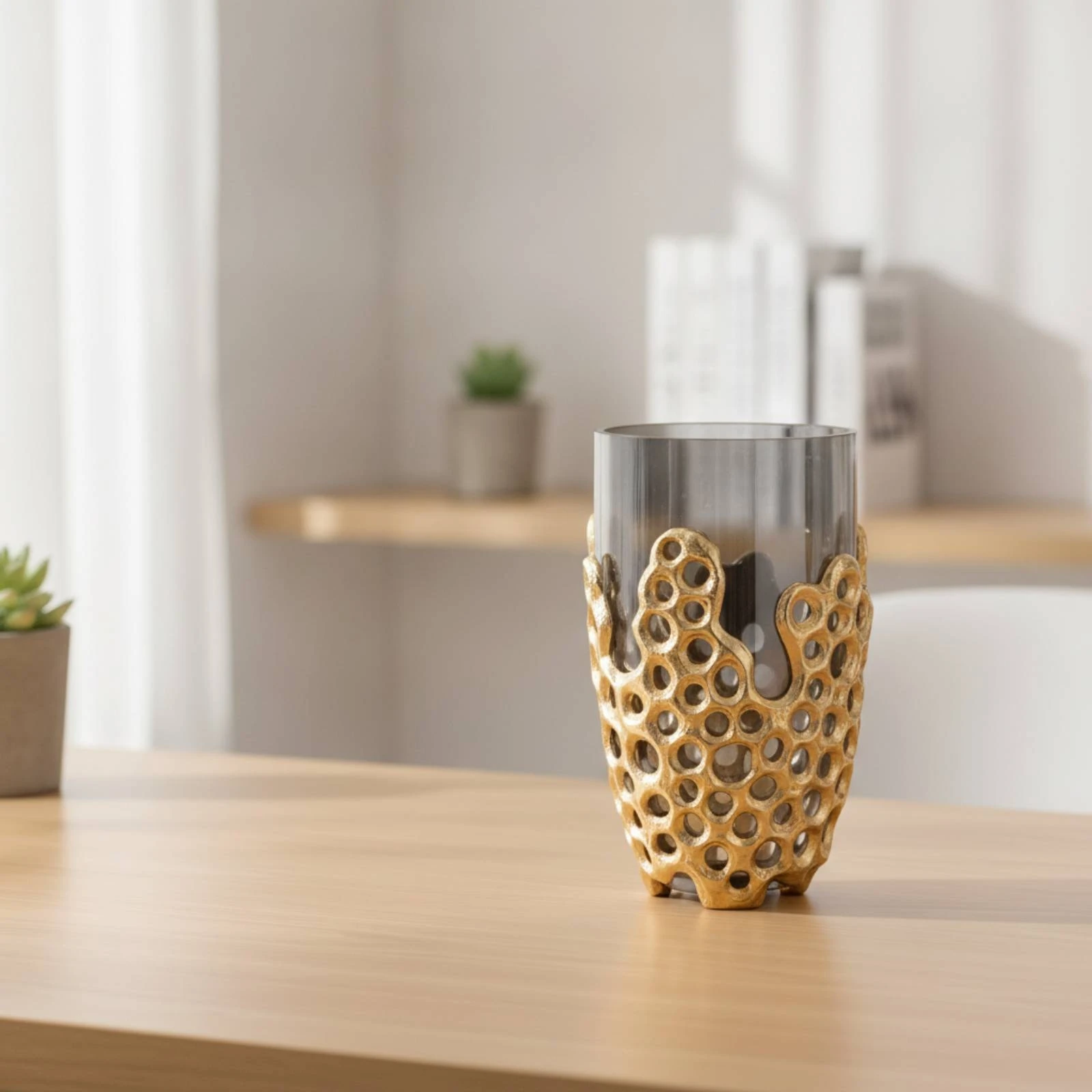 Decorative Vase Modern Sculptural Vase Tabletop Vessel Contemporary Nordic for Home Decor, Living Room