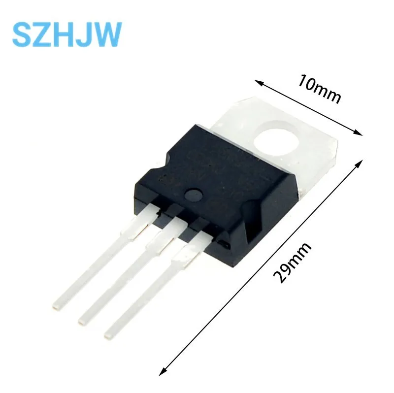 10PCS LM7805 L7805CV/L7806/7808/7809/7812/7815/7818/7824 TO-220 Transistor Voltage Regulator 