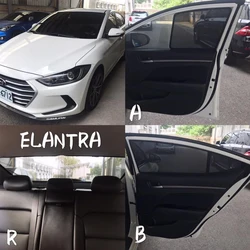 For Hyundai Elantra Avante AD 2016 2017 2018 2019 2020 Car Window Sunshade Magnetic Curtain Sun Shade Visor Net Mesh Protect Kid