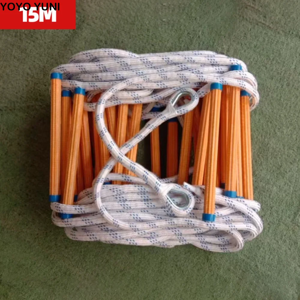 Fire Escape Ladder - Insulated Rope Ladder Grippy Self-rescue Evacuation
