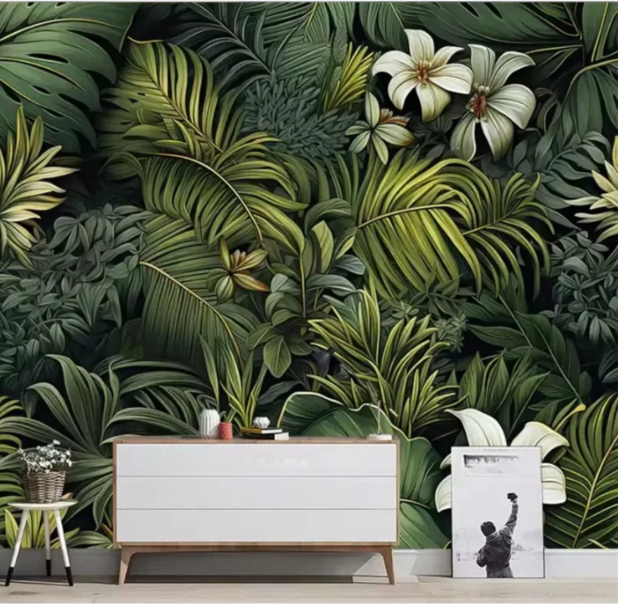 Mural z liśćmi tropikalnego la – 3D Printing Heat Resistant Material recenzja i cena