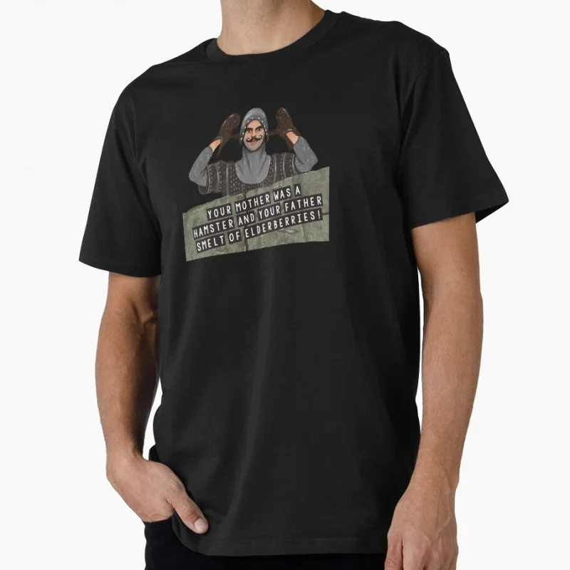 

Your Mother Was a Hamster 80s British comedy Monty Python Funny Gift T shirt Large size Tops 100% cotton printed clothes