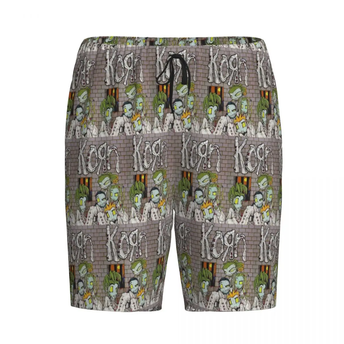 

Шорты с логотипом рок-группы Korn, мужские пижамные штаны, брюки для сна и отдыха, нижняя часть пижамы