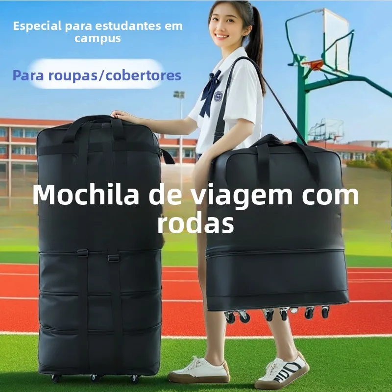 large-capacity-student-dormitory-luggage-bag-oxford-cloth-fashion-trend-travel-bag-with-wheels-foldable-storage-bag-for-high