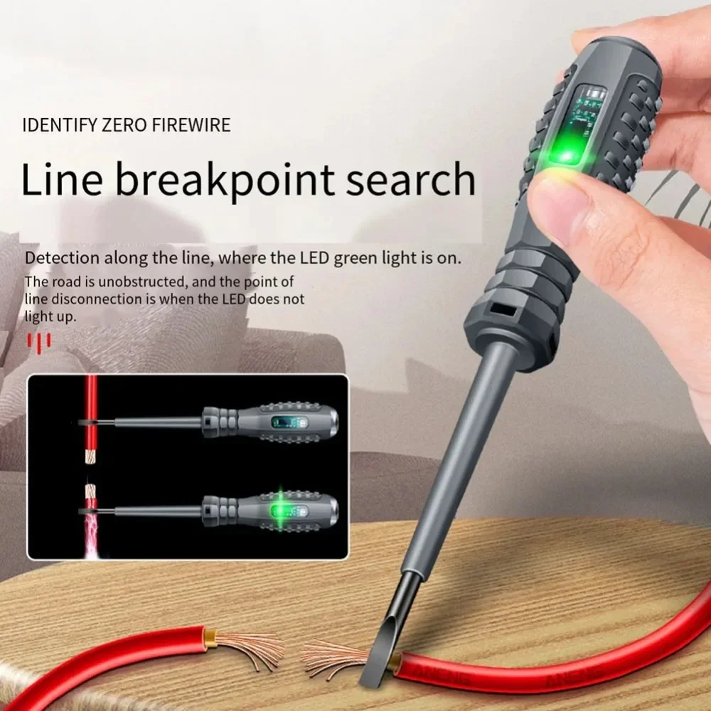 Intelligent Voltage Tester Pen AC Non-contact Induction Test Pencil Voltmeter Power Detector Electrical Screwdriver Indicator