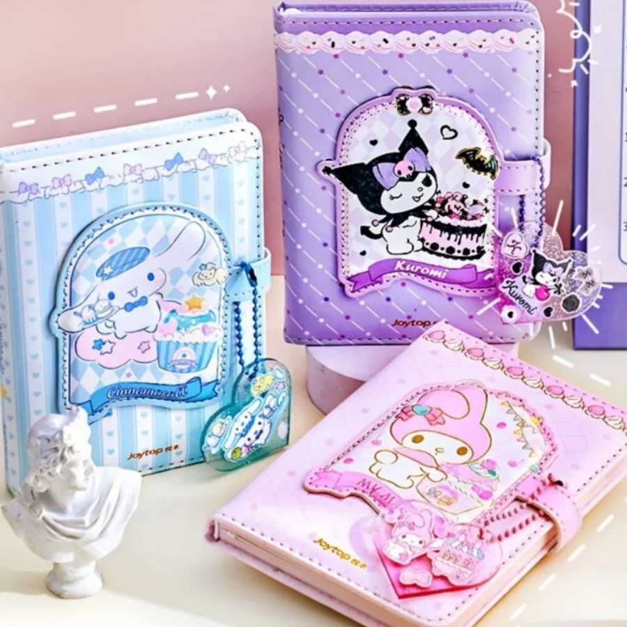 1pc Cute A6 Notebook With Magnetic Closure Kuromi My Melody Cinnamoroll Designs High-Quality Paper Journal For Teens Adults
