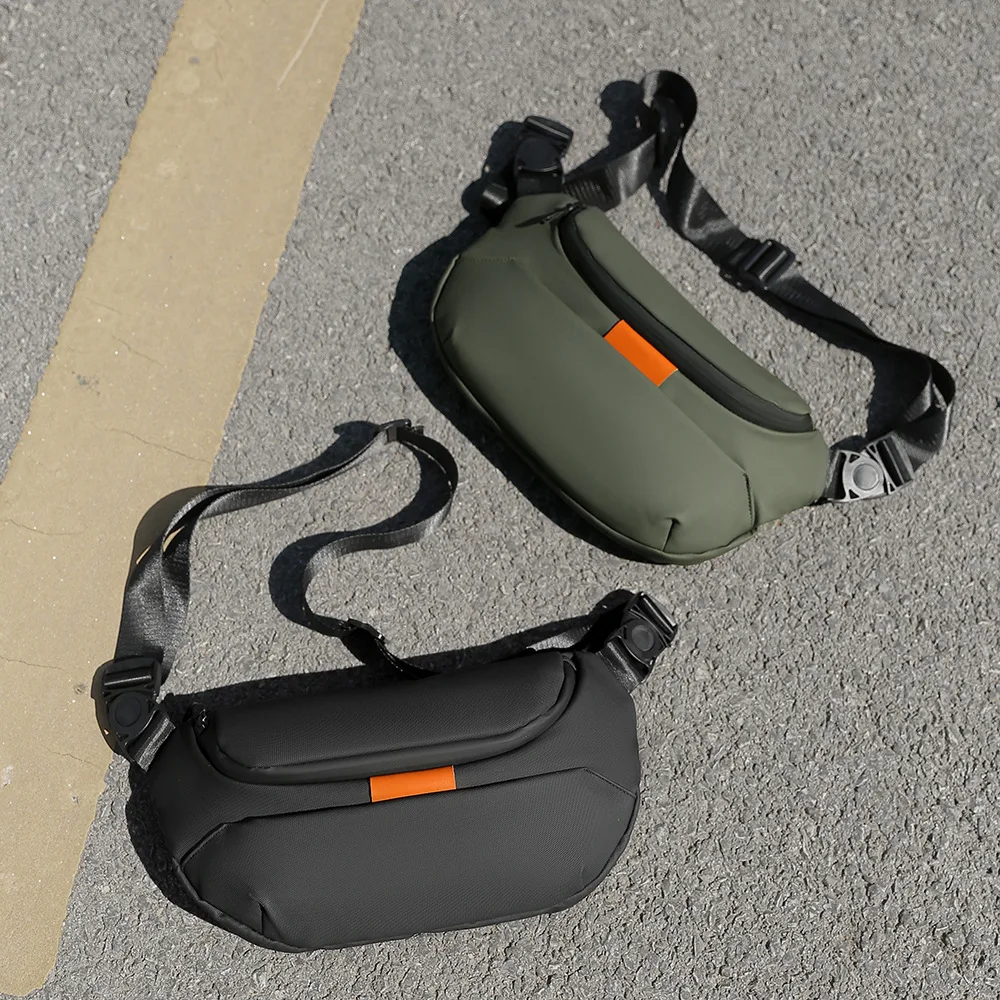 حقيبة كروس للرجال، حقيبة صدر رائعة وسيم على الموضة في الشارع، أزياء صيفية، حقيبة كتف للرجال، حقيبة كتف على الصدر #4