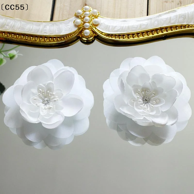 Lot Pink White Lace Trim Patch Applique Lace Fabric Wedding Dress DIY Hair Veil Decoration HB184〔CC55〕
