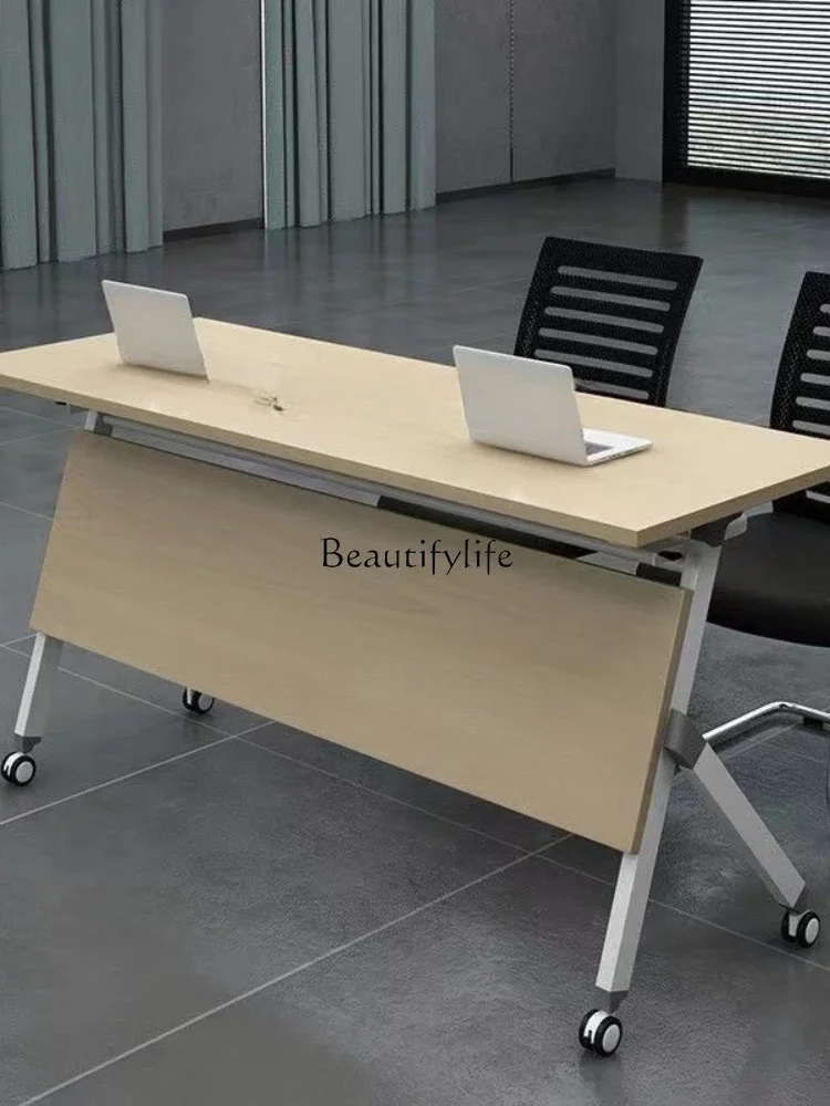 FGFlap Multifunctional Tutoring Splicing Combination Conference Folding Mobile Double-layer Desk
