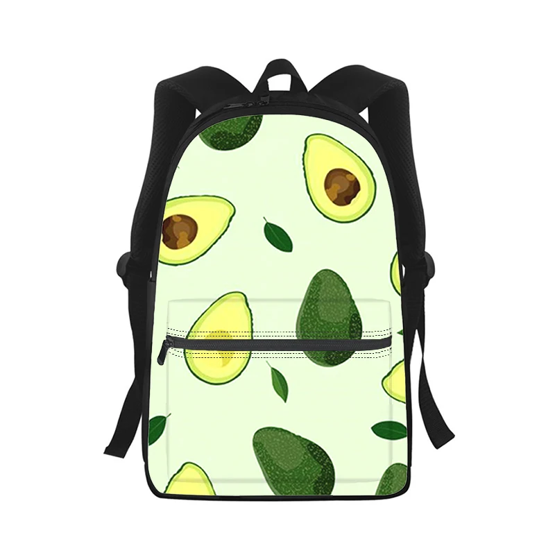 Cartoon nette avocado Männer Frauen Rucksack 3D Druck Mode Student Schule Tasche Laptop Rucksack Kinder Reise Schulter Tasche