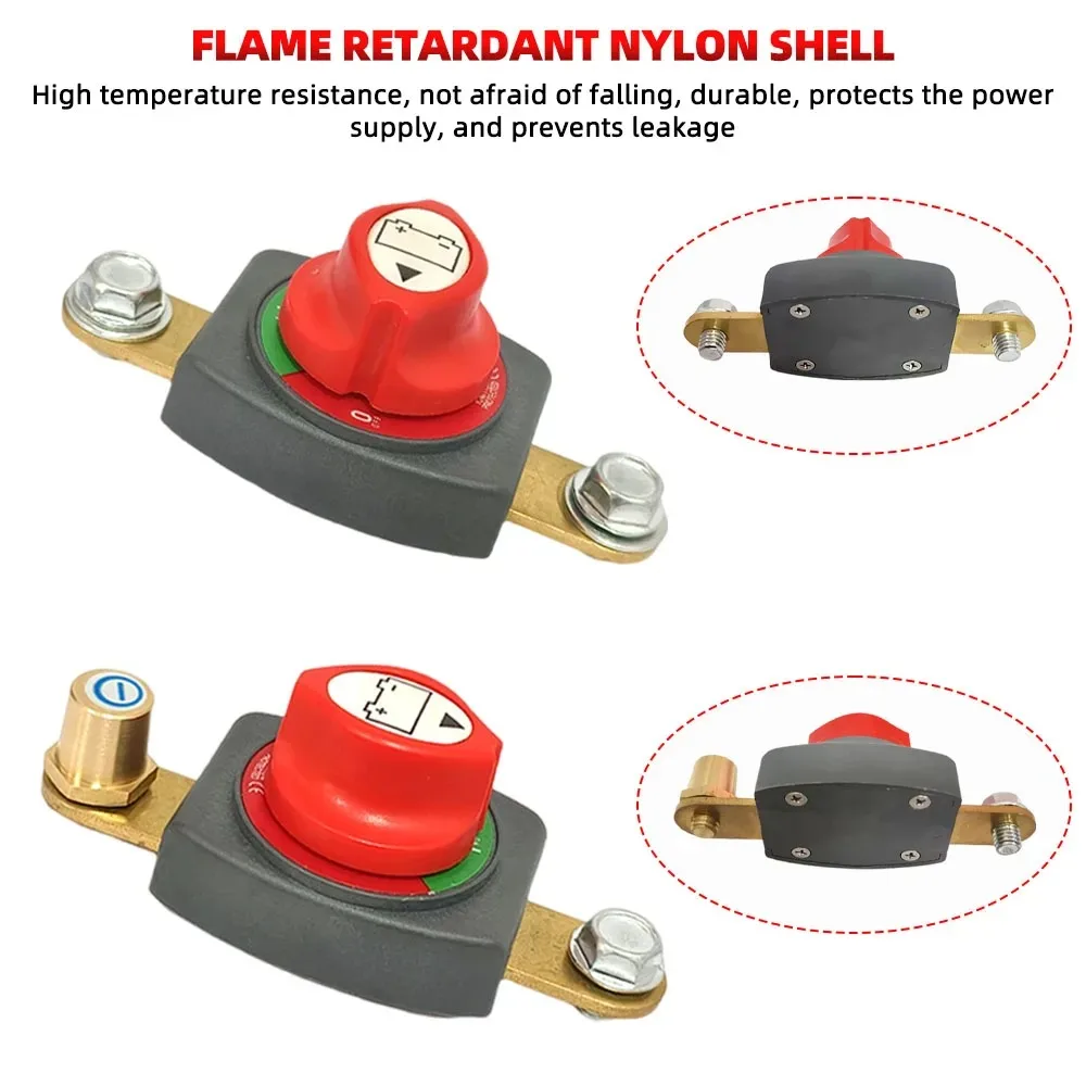 12-48V Battery Disconnect Switch, On/Off Battery Isolator Power Cut Master Isolator Circuit Breaker Parts For Car/Rv/Boat