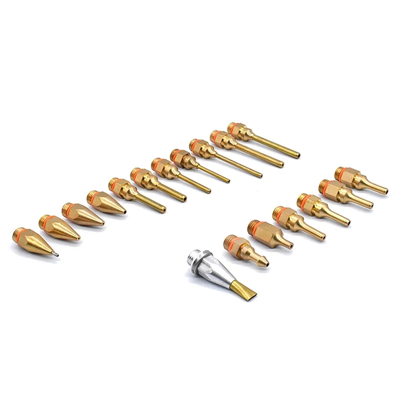 Bocal de Pistola de Cola Quente em Tamanho Completo Feito de Cobre Puro Pistola de Silicone para Varas de Cola de 11 mm Bolas de Aço à Prova de Vazamento Embutidas