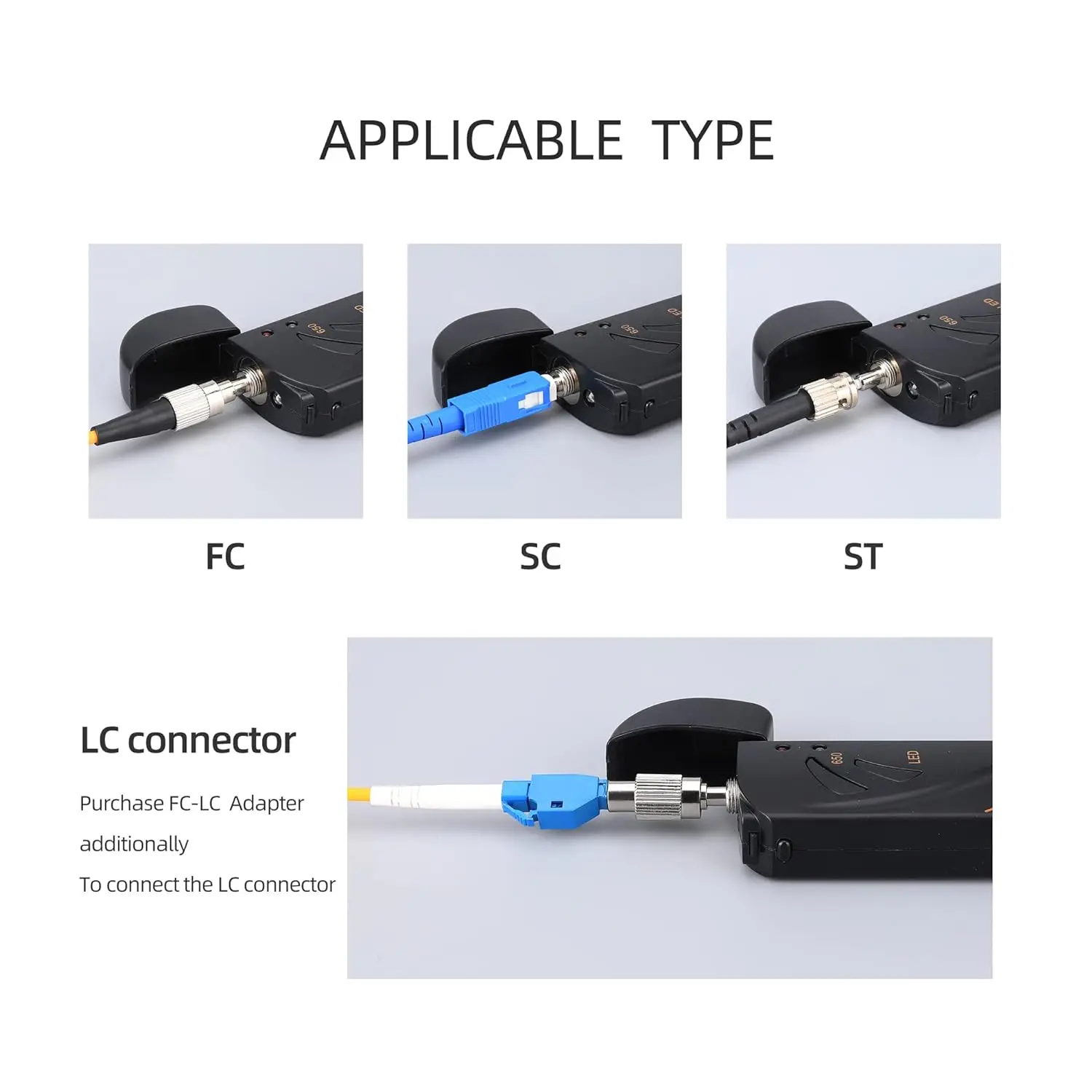 Optical Fiber 10mw/20mw/30mw Red Laser Pen Visual Fault Locator FTTH Fiber Optic Test VFL USB Charging LED Lighting Pen