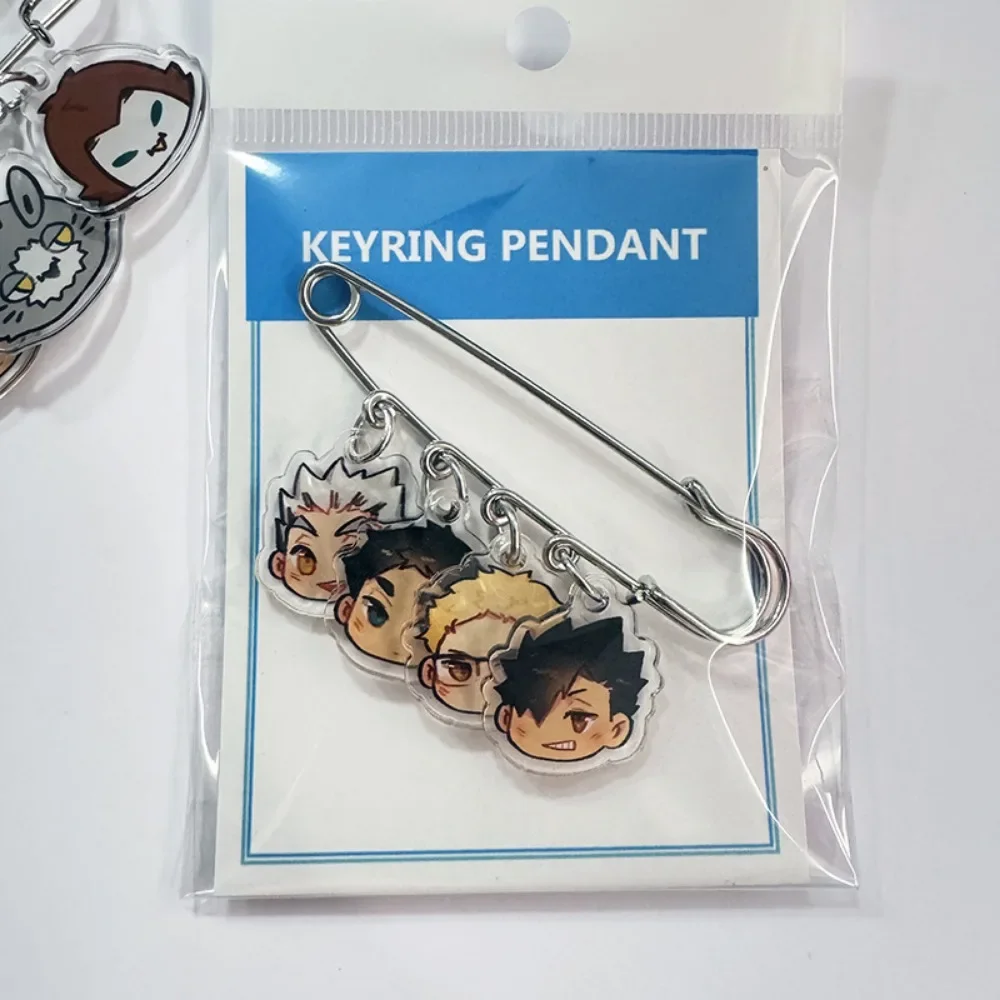 Anime Haikyuu Creative Quality Acrylic Brooch Pin Bagdges Hinata Shoyo Tobio Kageyama Yu Nishinoya Bag Hat  Accessories