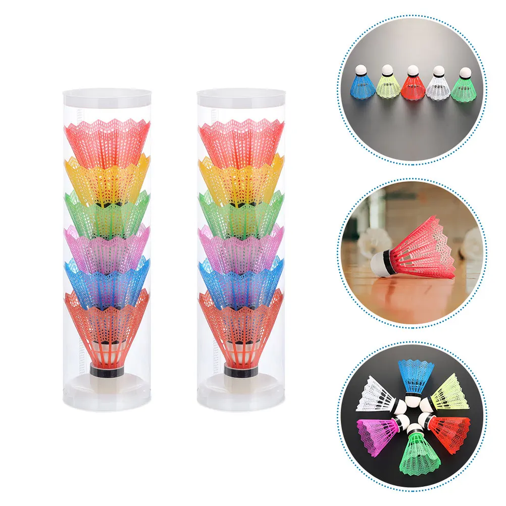 

12 Pcs Foam Ball Head Plastic Badminton Training Tool Birdies for Shuttlecocks Sport Fluff Balls