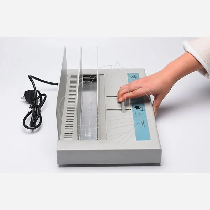 Compact Desktop Manual Hot Melt Glue Binding Machine for Office Voucher Document Finishing - Desktop Binding Equipment