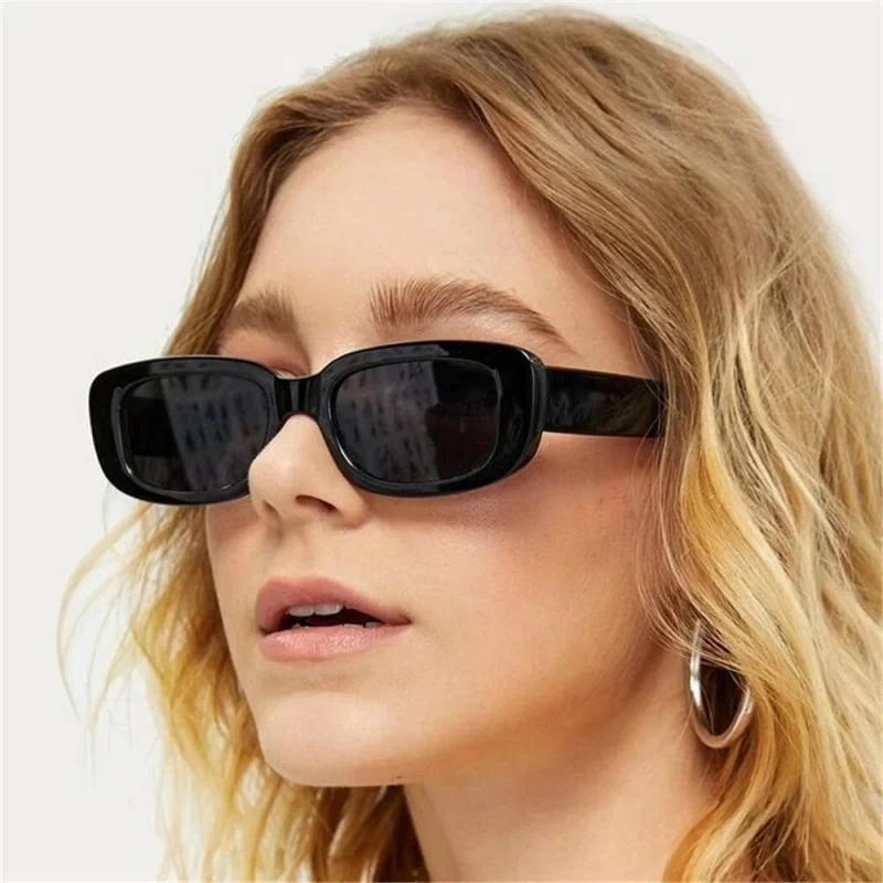 1–5 Stück kleine Retro-Sonnenbrille für Herren und Damen, modisch, trendig, Vintage, beliebt, quadratischer Rahmen, rechteckige Sonnenbrille, UV-Schutz