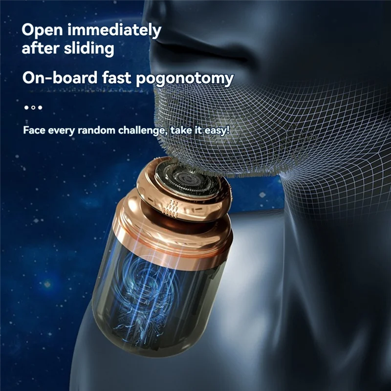 

B47B-2 в 1, портативная электробритва, триммер для волос в носу, перезаряжаемая электробритва B