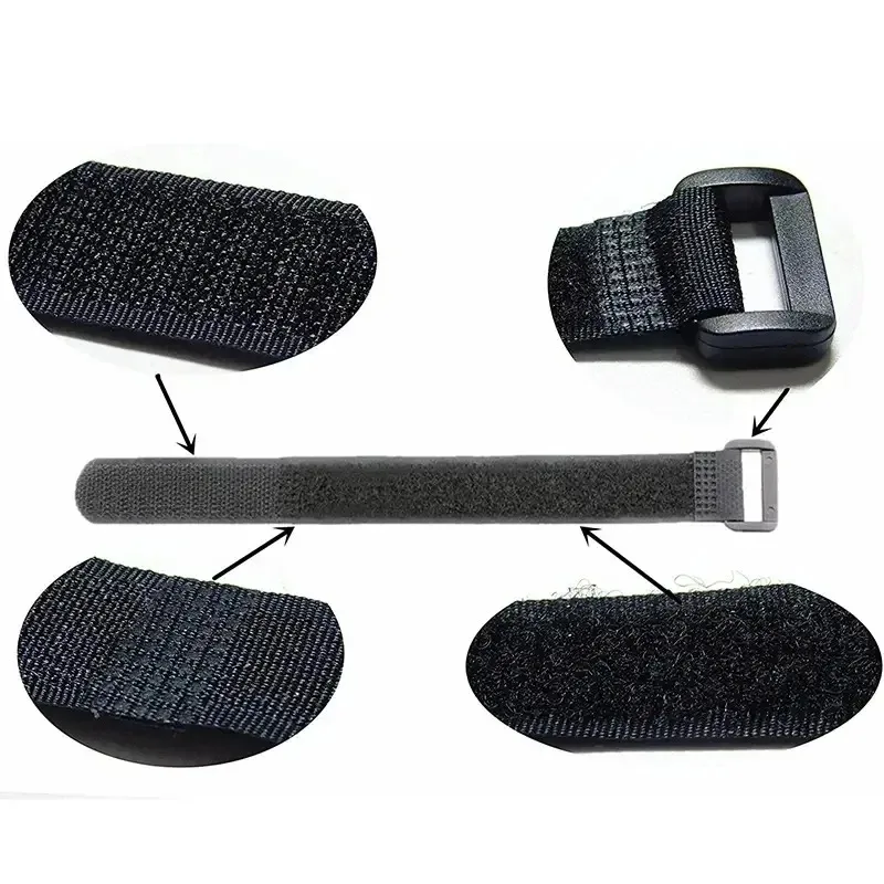 10pcs nylon Cable Ties Reusable Hook and Loop Strap for Organizing Wires and Cords - Secure and Convenient Fastening Solution