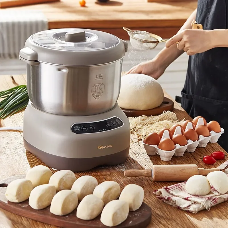 Little Bear Automatic Dough Mixer 220V Dough Kneading Machine Flour Dough Maker For Bread Noodles Making 2L 3.5L 5L 7L