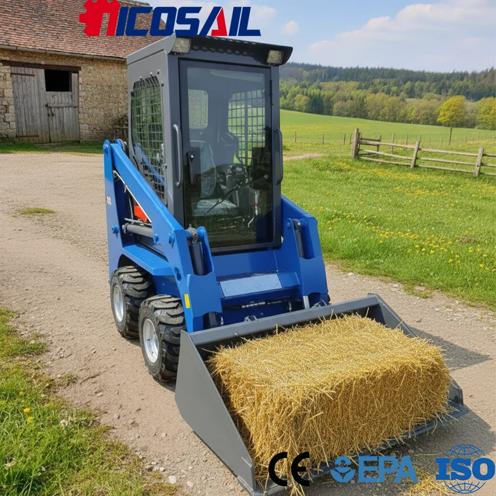 

JC25 Mini Wheel Skid Steer CE Approved Euro 5 High Performance for Farm Construction Garden