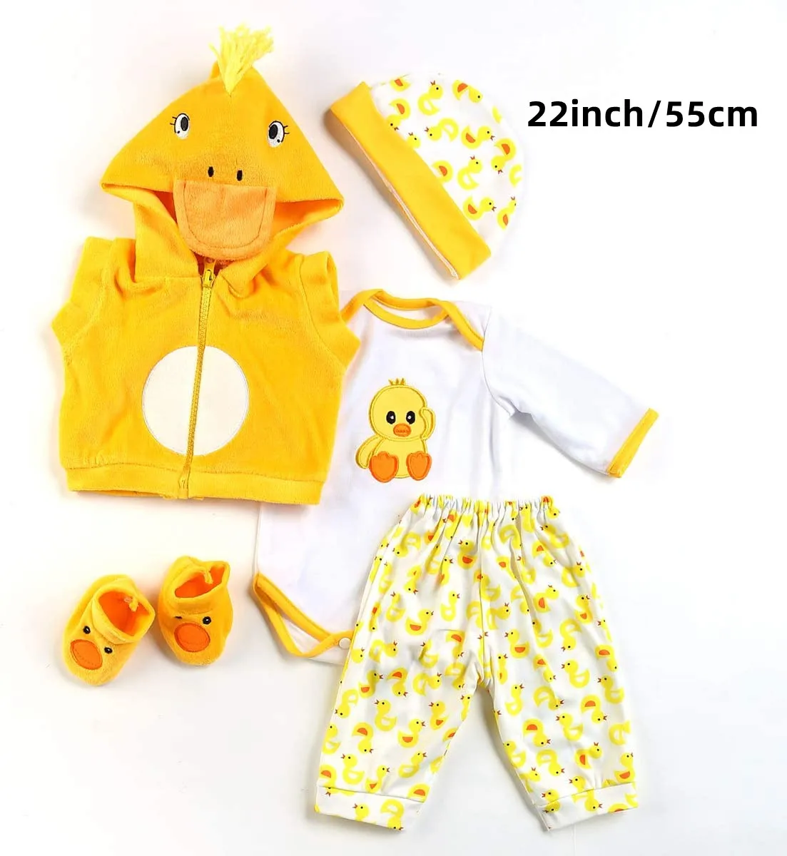 5 Pcs Reborn Baby Girl & Boy Clothing Reborn Baby Outfits Reborn Dolls Girl Clothes Set Cow Clothesf For 20-22inch Dolls