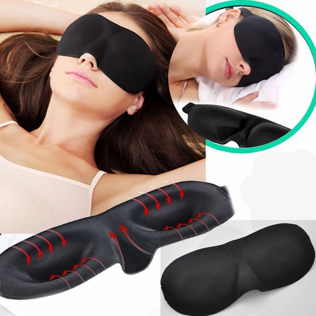 3D Stress-free Sleep Eye Mask Travel Rest Eye Band Good Shading Stereo Eye Cover Sleeping Mask Eyepatch Blindfolds