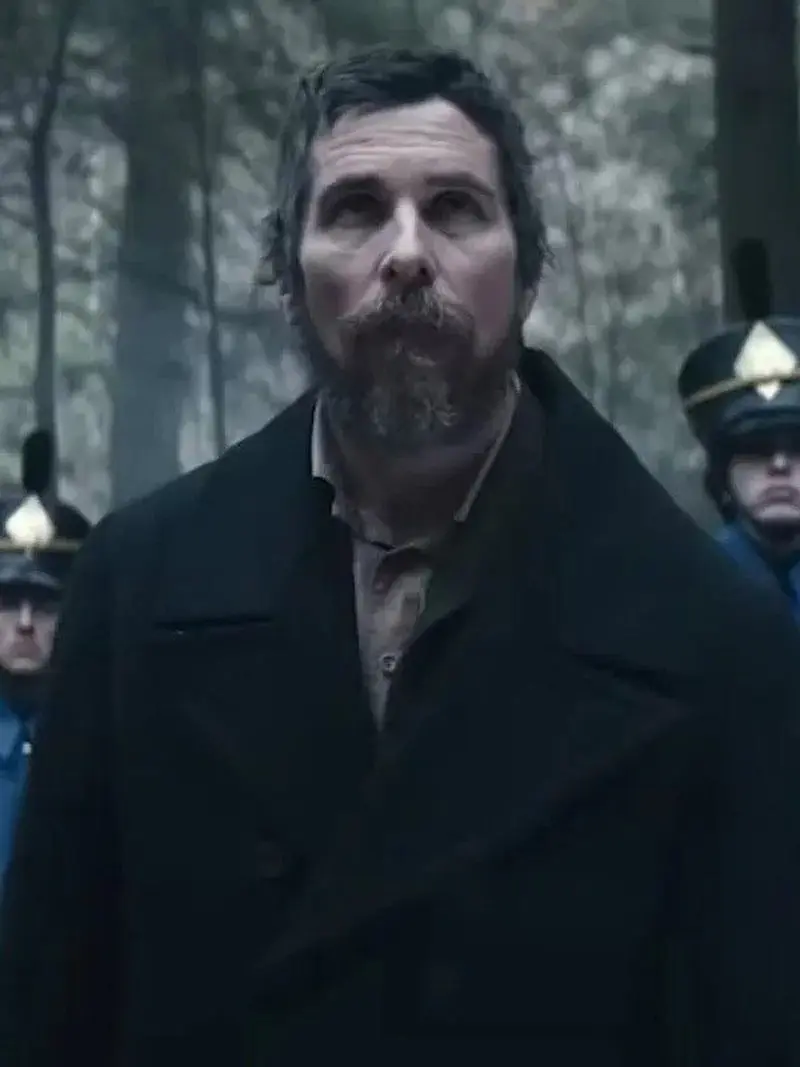 

Self made light blue eyes 2022 Christian Bale black coat