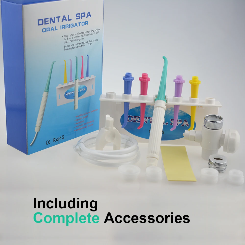 Faucet Água Dental Flosser, Irrigador Oral Jet, Escova Interdental, SPA Cleaner, Clareamento dos dentes, Escova de dentes, Oral Care