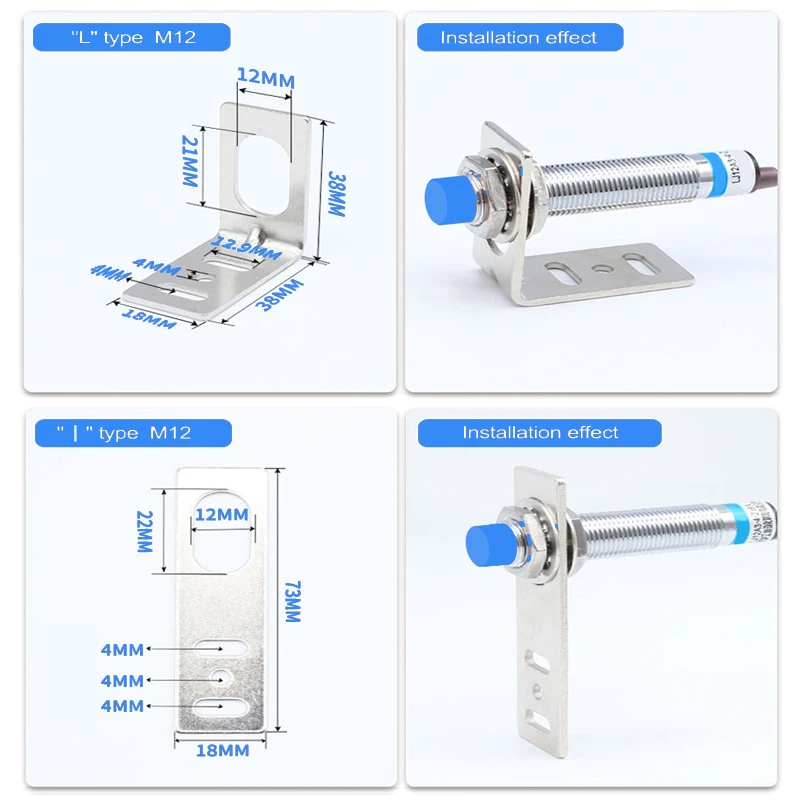 Interruttore sensore di prossimità di tipo induttivo LM12 Sn: 2-4mm 6-36VDC 90-250VAC NPN PNP NO NC NO + NC sensori metallici