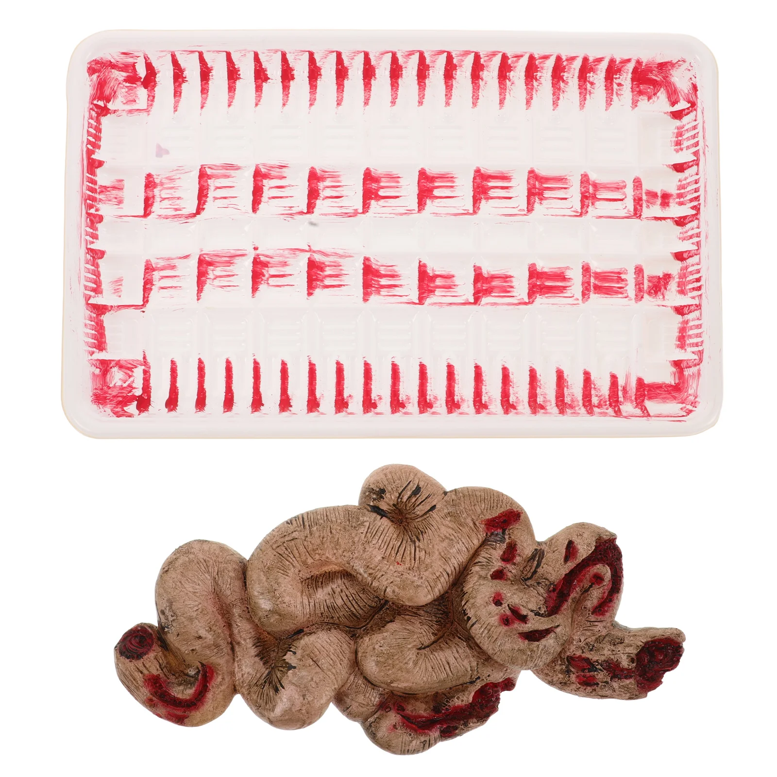 

Halloween Tricky Toy Creepy Small Intestine Prop Realistic Organ Lunch Box Toy Fake Blood Halloween Props Scary Party Decoration