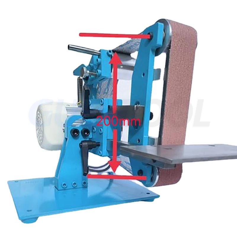 110V/220V Verticale En Horizontale Bandschuurmachine Voor Tweeërlei Gebruik 1100W Elektrische Borstelloze Motorbandschuurmachine Polijstmachine