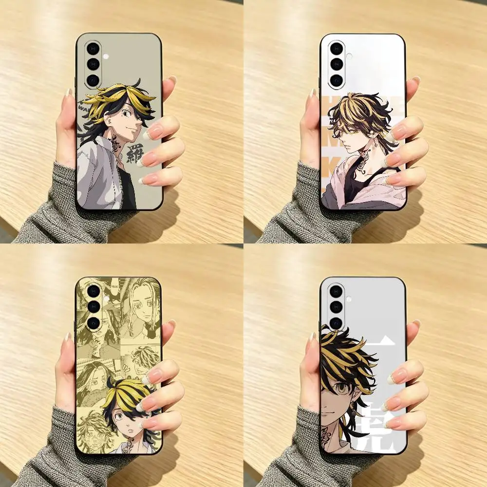 Kazutora Hanemiya T-Tokyo R-Revengers  Phone Case For Samsung Galaxy A73,A72,A71,A70,A53,A52,A51,Soft Silicone Black Cover