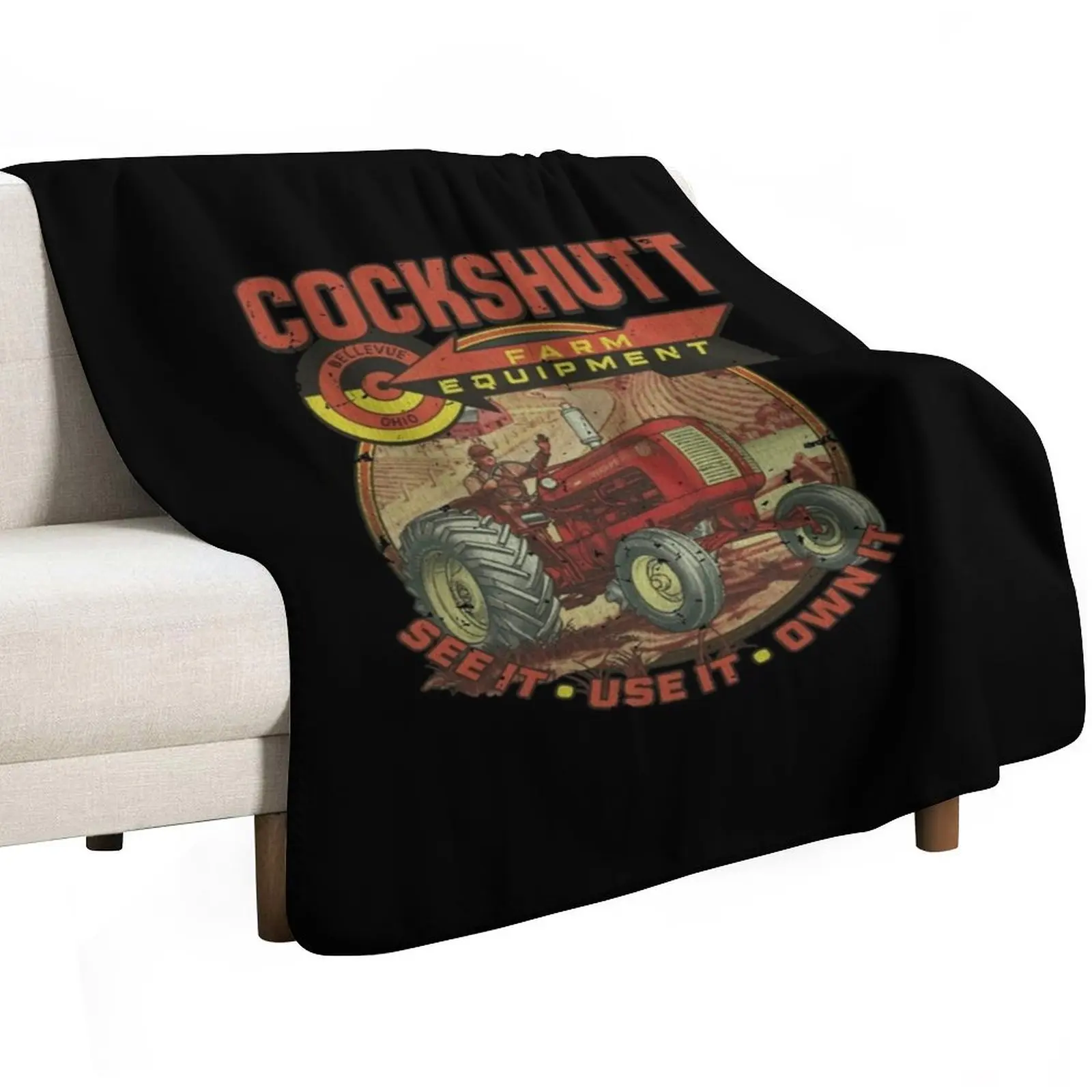 Cockshutt Farm Equipment Ltd 1953 Throw Blanket Retros valentine gift ideas Decorative Sofa Heavy for winter Softest Blankets