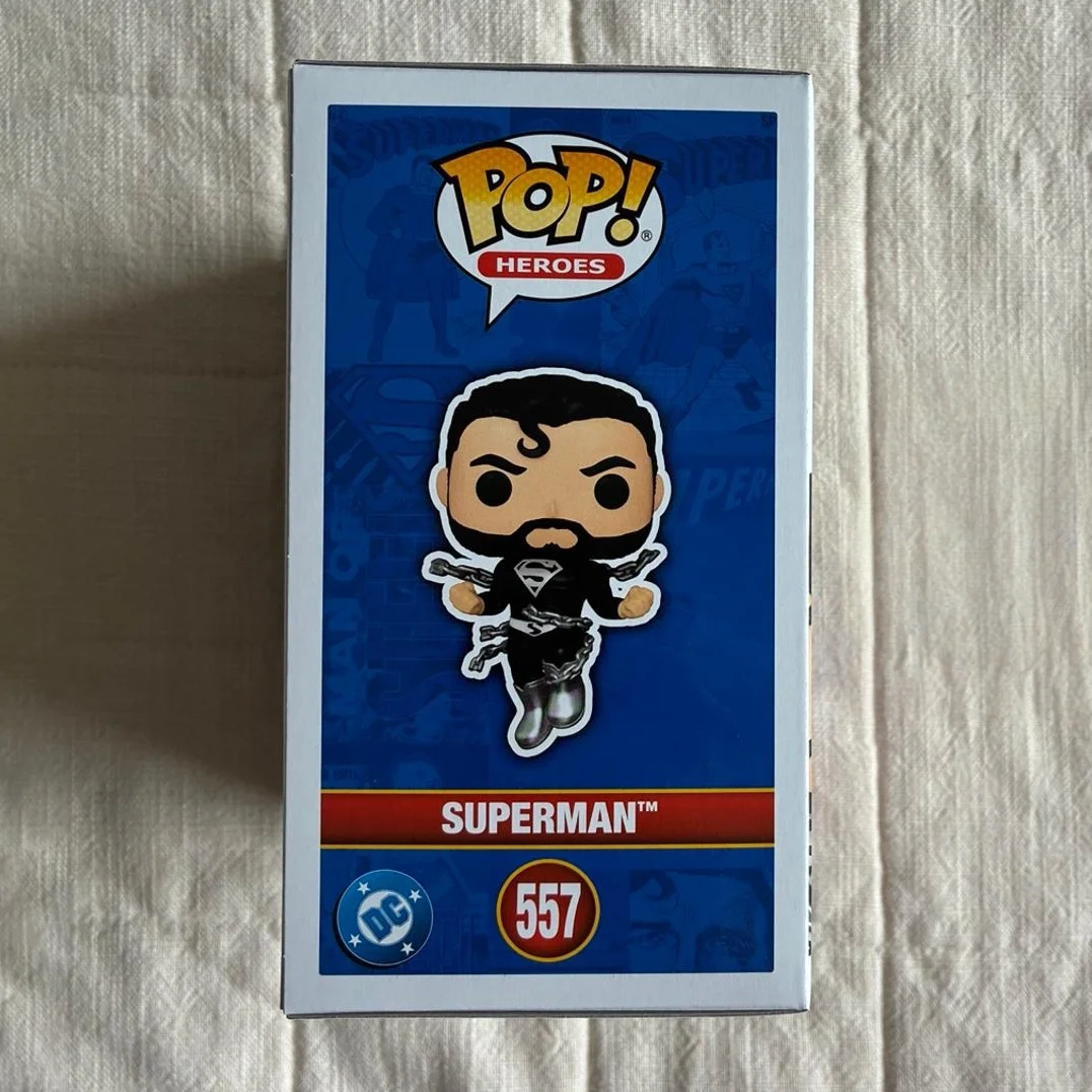 DC Comics Superman (Black Suit) 557 Figures Funko POP Vinyl Figure Collectible Limited Edition Figurine Decoration Toy Gift - Image 5