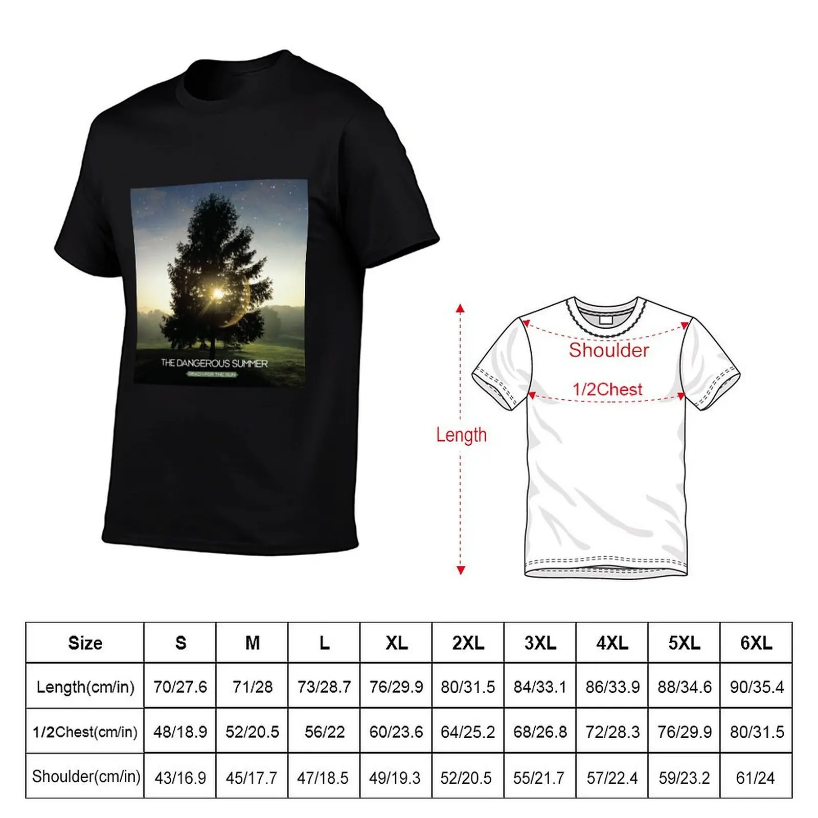 The Dangerous Summer - Reach for the Sun T-Shirt Basic Solid Tee for Daily Use