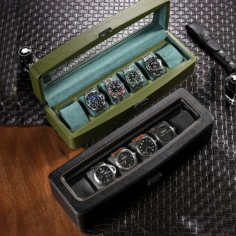 Luxury Watch Grade - 1pc 가죽 시계 보석 보관 상자
