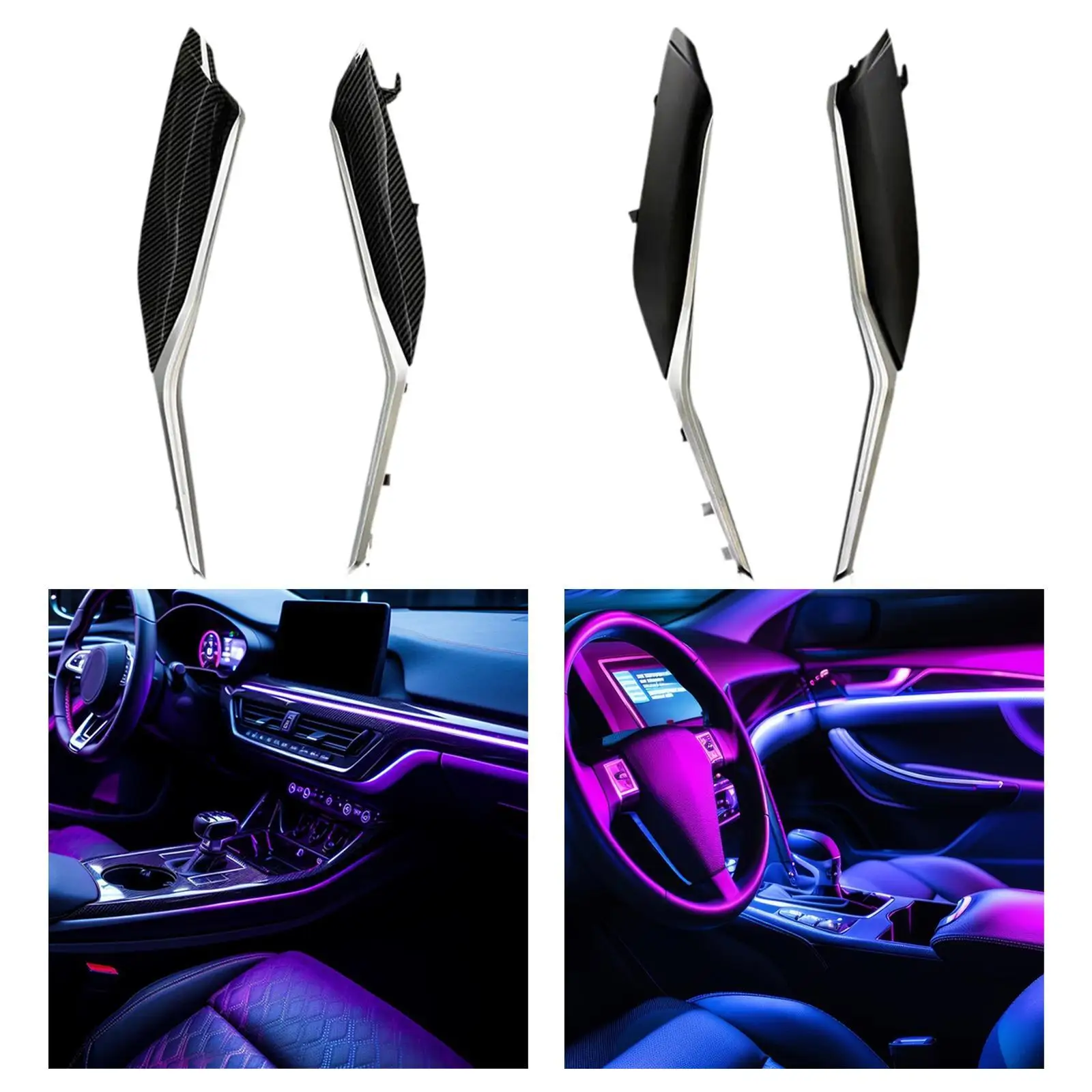 

Car Center Console Ambient Light Trim Automotive Accessories Decoration Easy