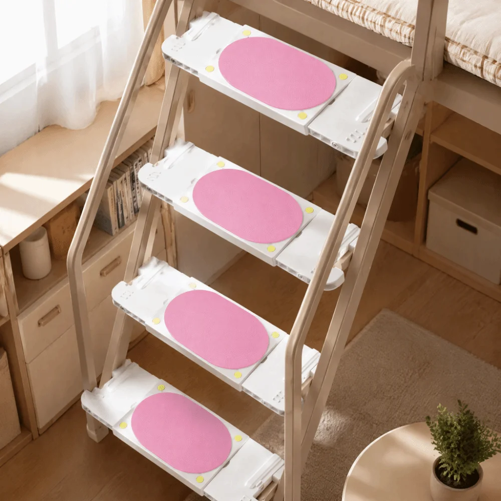 Upgraded Thickened Bunk Bed Ladder Foot Pads Adjustable Telescoping Widened Universal Anti-Slip Step Covers Anti-Slip Non-Slip