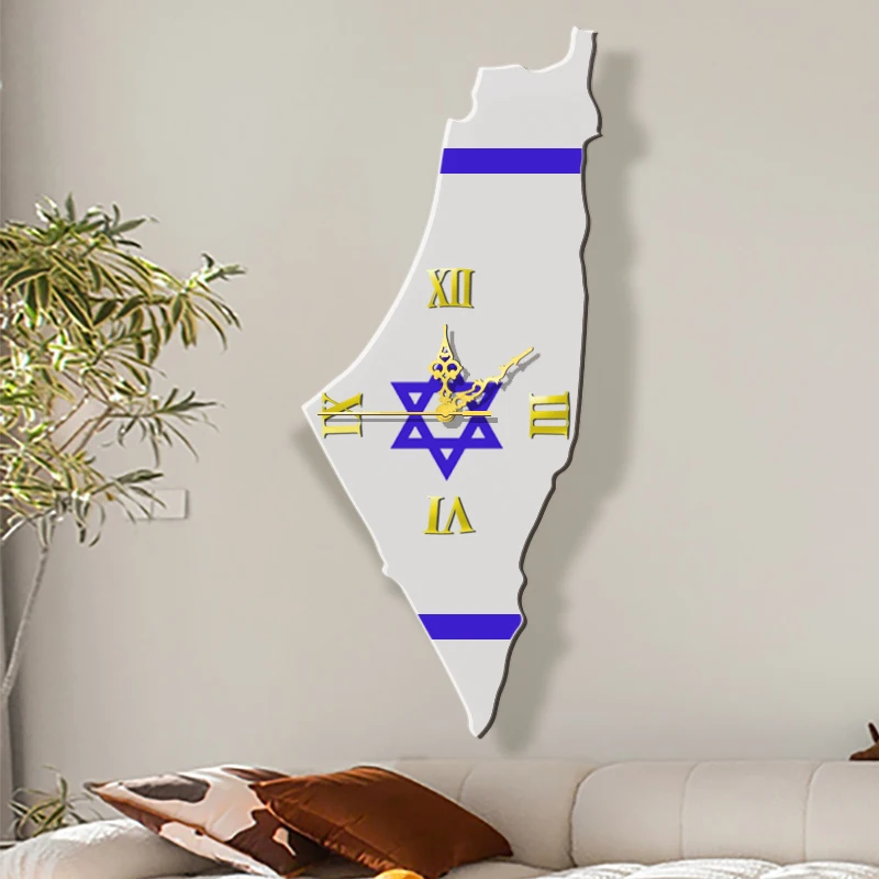 Istael ساعة حائط كبيرة تصميم حديث ساعات حائط معدنية فاخرة ساعات ديكور منزلي ذاتي الصنع غرفة المعيشة الصامتة Orologi Da Parete هدية